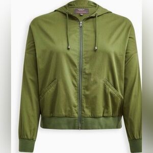 TORRID GREEN ANORAK BOMBER JACKET